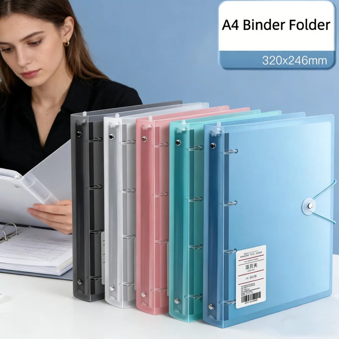 Binder Clip Assorted - Cartelle portadocumenti A4, modello D, con