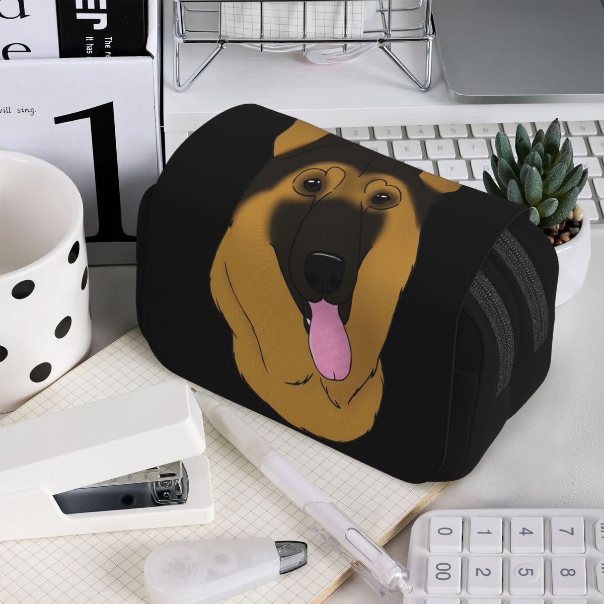 Tan Stationery & Office Supply - Astuccio per studenti con motivo di