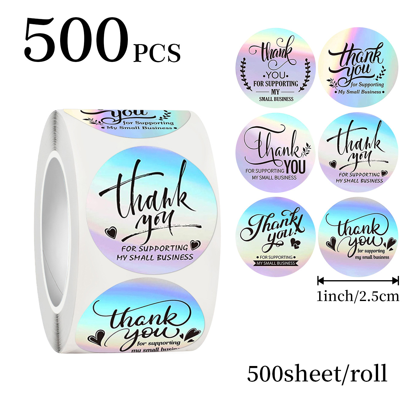 JCAC 500 pezzi/rotolo Adesivi  - Sticker Label Roll recensione e prezzo